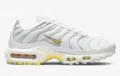 chaussure nike tn homme blanche or